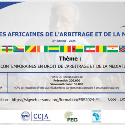 3rd edition of the African Arbitration and Mediation Days – JAAM